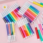 8 12COLORS MINI Graffiti Watercolor Pens Kindergarten Washable Art Painting Brushes Children's Color Diy Brushes