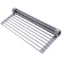 Ohuhu Roll Up Dish Drying Rack Over The Sink Multipurpose Roll-up Dish Racks 16.5" W X 13" L Rolling Heat-resistant Anti-slip Silicone Coated Dish D