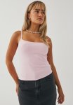 Molly Thin Strip Cami - Party Pink