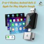 2 In 1 Wireless Android Auto & Apple Car Play Adapter Dongle