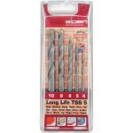 Alpen Drill Bit Set Masonry 5PC Long Life 4 5 6 8 10MM