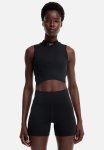 Drymove Cropped Sports Top - Black