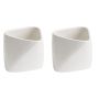 2 Pack - 250ML Ceramic Fold-edge Snack Cup - White