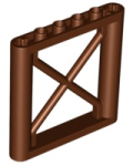 Parts Support 1 X 6 X 5 Girder Rectangular 64448 - Reddish Brown