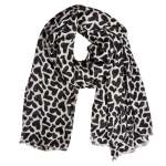 Multi Heart Glitter Scarf - Black Free