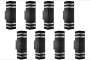 8 Bern Dual Light Outdoor Wall Lights - Black