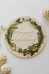 'happy Holidays' Christmas Plaque - Afrikaans