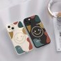 Happy Print Design Soft Silicone Protective Shockproof Case For Iphone 14/14PRO/14PLUS/14PROMAX 13/13PRO/13PROMAX 12/12PRO/12PROMAX 11/11PRO/11PROMAX X/xsmax/xs/xr 7/7PLUS/8/8PLUS 6/6PLUS/6S/6SPLUS SE2/SE3 Anti-slip Cover