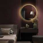 Gaara Round Frameless LED Mirror