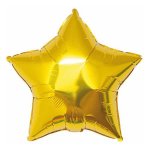 Gold Star Helium Balloon