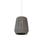 Tulip Linen Pendant Light Charcoal