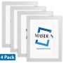 Milano Picture Frames - 4 Pack - For Home Office Decor Photos