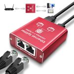 Ethernet Splitter 1 To 2 High Speed 1000MBPS Gigabit Ethernet Splitter Lan Splitter Dual Lan RJ45 Port Router Switch For CAT5 5E
