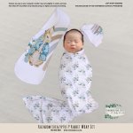 Wrap Set Swaddle Set Rainbow Eucalyptus P Rabbit