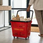 Convenient Foldable Plastic Hand Basket