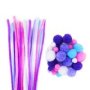 Dala Pastel Pom Pom & Chenille Stems 50 Pieces