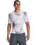 Men's Ua Iso-chill Compression Printed Short Sleeve - White Sm