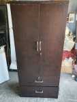 Brown Wardrobe With Drawers