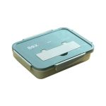 1400ML 4 Compartments Plastic Food Lunch Box With Spoon And Fork Lid YL-441