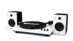 Gemini Tt 900 - 3-SPEED Turntable With Bluetooth 2-WAY Stereo Speakers - Black white