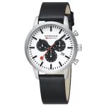 Neo Black Leather Chrono Watch 41MM