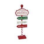 Sign 4 Directions Xmas 14X6.5X35.5CM