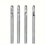 4pcs Leather Hole Punch Cutter 2.5mm-4mm Round Hollow Hole Punch Set Leather Working Tools Leather Craft Punch Tool Kit For Leather Watch Bands Belts