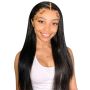 Restyled Straight Weave 13X4 Frontal Lace Wig Human Hair 26INCH