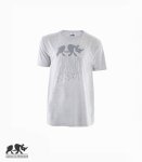L&a Circuit Rhino Mens Light Grey Melange T-Shirt