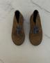 Veldskoen Brown Kids Shoes With Blue Laces Size
