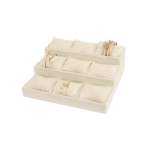 Light Linen Pillow Jewellery Display