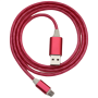 Larry's Digital Accessories - LED Auto Off USB Cable - Pink - Micro