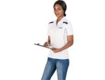 Ladies United Golf Shirt - 4XL Black With Red