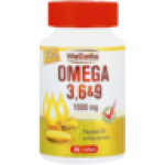 Omega 3 6 & 9 1000MG Flaxseed Oil Softgel Capsules 30 Pack