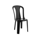 Jade Black Armless Chair