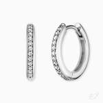 Engelsrufer Lola Silver Hoops With Zirconia