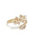 Goldair Gold Plated Triple Flower Wrap Ring