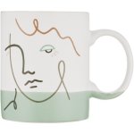 Clicks New Bone China Faces Two Tone Mug Sage 340ML