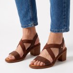 Imelda 1 Block Heel Sandals - Chocolate - 9