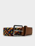 Ben Sherman Mens Woven Braided Weave Belt In Multi - Multi M