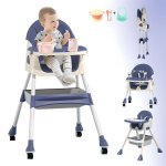 Foldable Toddler Feeding Chair - Brown