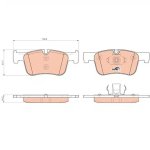 Trw Brake Pad Set Disc Brake – Front GDB1934