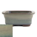 Japanese Glazed Rounded Rectangular Container With Lip 135 X 110 X 55MM - Hiwa
