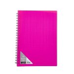 A4 Wiro Book 80PG Neon Pink