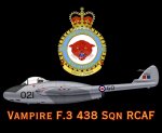 Vampire F.3 438 Sqn Rcaf Mouse Pad