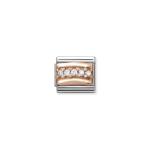 Composable Classic Link Rose Gold White Stones