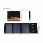 Killer Deals Foldable Portable 16W Solar Panel Dual USB Output Intelligent Charger - Best Bargains Online