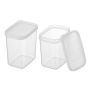 2 Piece - Tall Airtight Pantry Storage Container - Transparent