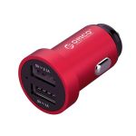 Orico Dual Port MINI USB Car Charger Red