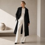 Dbl-breasted Coat black